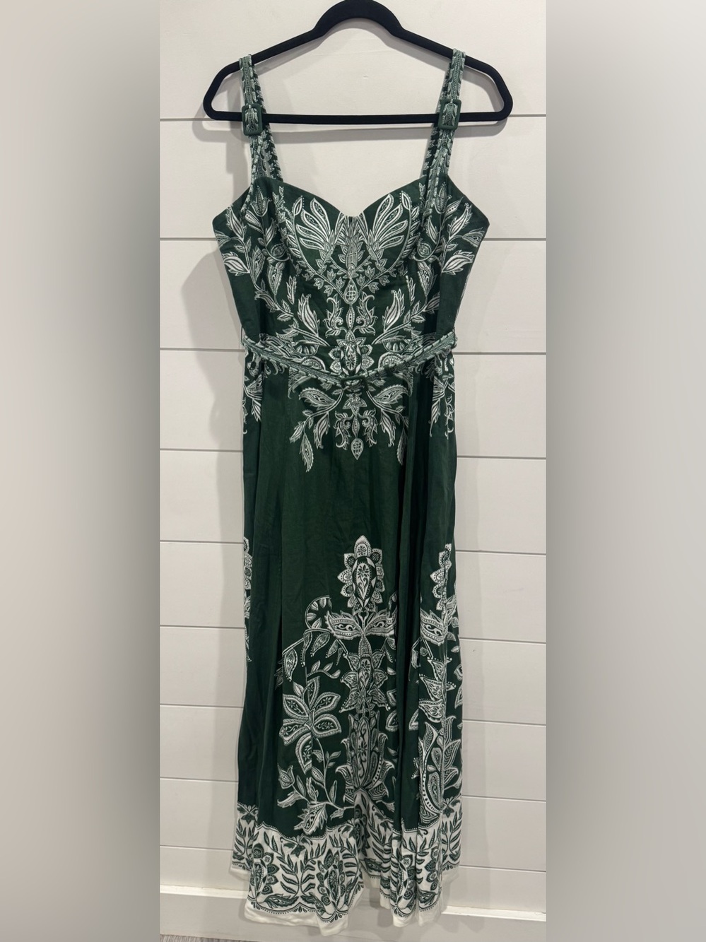 NWOT Farm Rio green Miranda buckles maxi dress - Picture 5 of 10